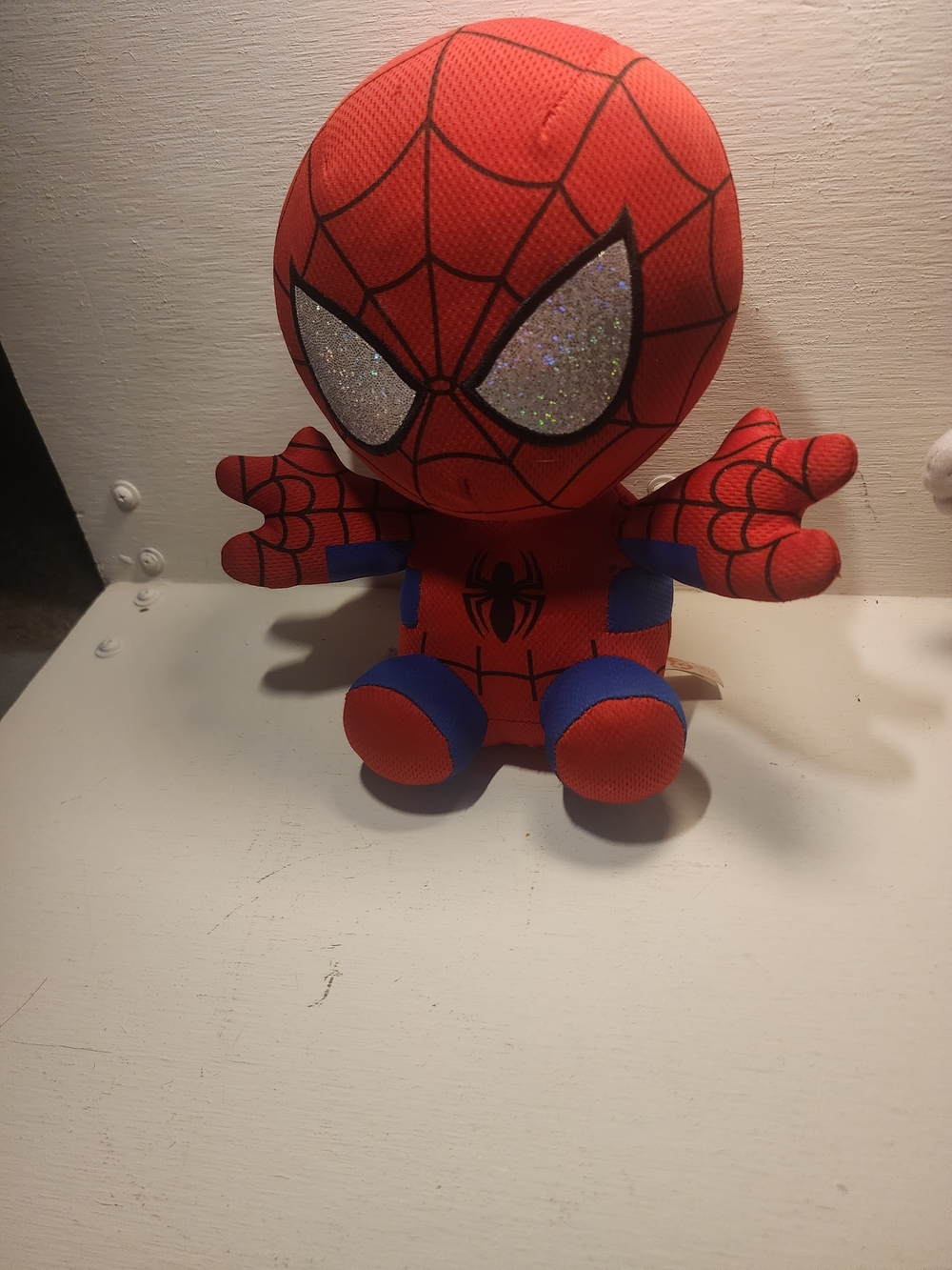 Ty Marvel Red Spider Superhero Plush Toy for Kids - Glitter Eyes